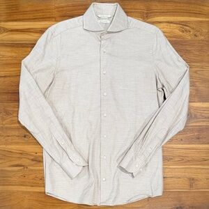 Mens Suit Supply Slim Fit Egyptian Cotton Button Down Shirt Size 37/38 14 1/2/15